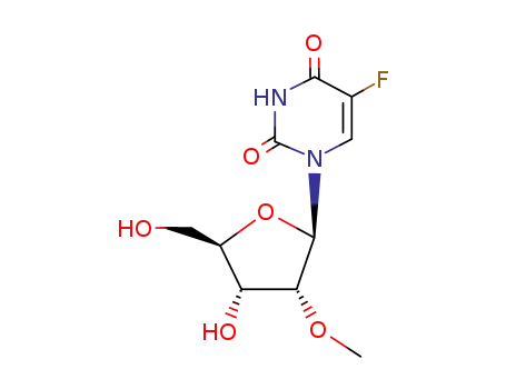 Molecular Structure of 61671-80-5 (5-FLUORO-2'-O-METHYLURIDINE)