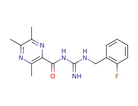 N-(N-(2-fluorobenzyl)carbamimidoyl)-3,5,6-trimethylpyrazine-2-carboxamide