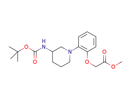 methyl 2-(3-tert-butoxycarbonylamino-piperidin-1-yl)phenoxyacetate