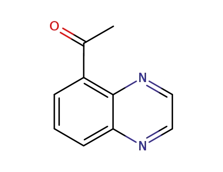Molecular Structure of 89334-34-9 (Ethanone,  1-(5-quinoxalinyl)-)