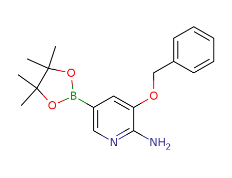 2-AMino-3-benzyloxypyridine-5-boronic acid pinacol ester, 96%