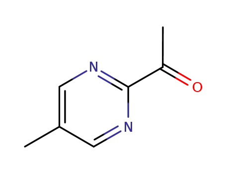 Molecular Structure of 122372-22-9 (Ethanone,1-(5-methyl-2-pyrimidinyl)-)