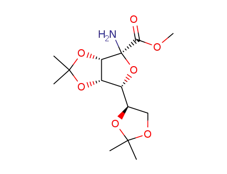 (3aS,4R,6R,6aS)-4-Amino-6-((R)-2,2-dimethyl-[1,3]dioxolan-4-yl)-2,2-dimethyl-tetrahydro-furo[3,4-d][1,3]dioxole-4-carboxylic acid methyl ester