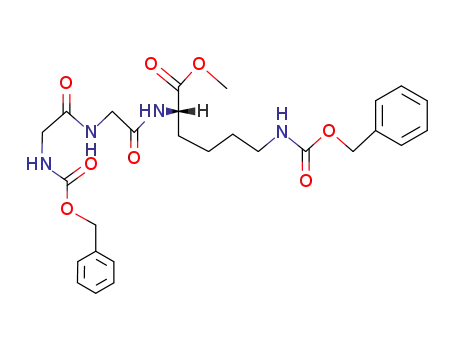 Molecular Structure of 115917-84-5 (<i>N</i><sup>6</sup>-benzyloxycarbonyl-<i>N</i><sup>2</sup>-[<i>N</i>-(<i>N</i>-benzyloxycarbonyl-glycyl)-glycyl]-L-lysine methyl ester)