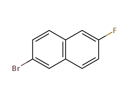 Molecular Structure of 324-41-4 (2-Bromo-6-fluoronaphthalene)
