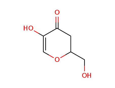 Molecular Structure of 6380-97-8 (4H-Pyran-4-one, 2,3-dihydro-5-hydroxy-2-(hydroxymethyl)-)