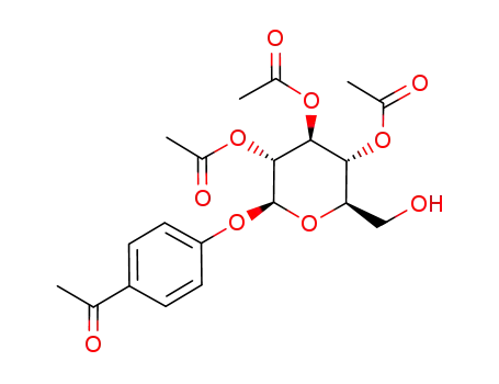 Acetic acid (2S,3R,4S,5R,6R)-4,5-diacetoxy-2-(4-acetyl-phenoxy)-6-hydroxymethyl-tetrahydro-pyran-3-yl ester