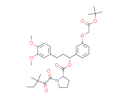 (S)-1-(3,3-Dimethyl-2-oxo-pentanoyl)-pyrrolidine-2-carboxylic acid (R)-1-(3-tert-butoxycarbonylmethoxy-phenyl)-3-(3,4-dimethoxy-phenyl)-propyl ester