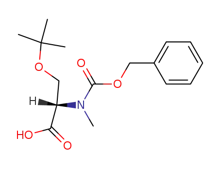 Molecular Structure of 117106-19-1 (Z-N-ME-SER(TBU)-OH DCHA)