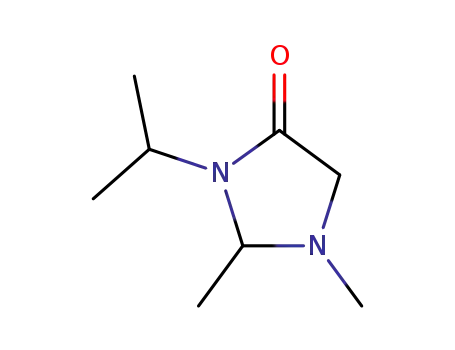 Molecular Structure of 710355-36-5 (4-Imidazolidinone,1,2-dimethyl-3-(1-methylethyl)-(9CI))