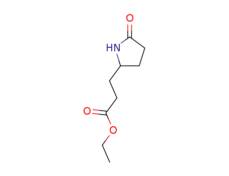 Molecular Structure of 89317-07-7 (5-<2-(carboethoxy)ethyl>pyrrolidin-2-one)