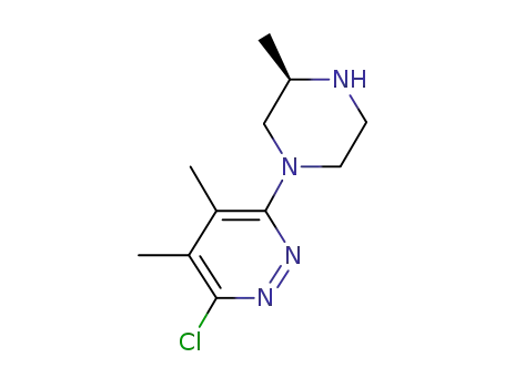 3-chloro-4,5-dimethyl-6-((R)-3-methyl-piperazin-1-yl)-pyridazine