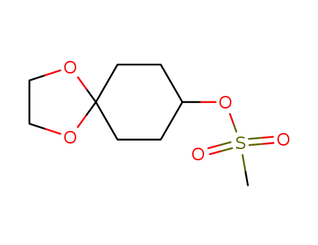 Molecular Structure of 141120-33-4 (1,4-DIOXASPIRO[4.5]DECAN-8-YL METHANESULFONATE)