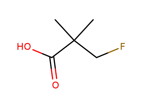 Molecular Structure of 64241-77-6 (3-Fluoro-2,2-dimethyl-propionic acid)
