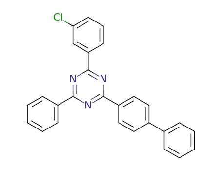 Molecular Structure of 2085262-87-7 (2-Biphenyl-4-yl-4-(3-chloro-phenyl)-6-phenyl-[1,3,5]triazine)