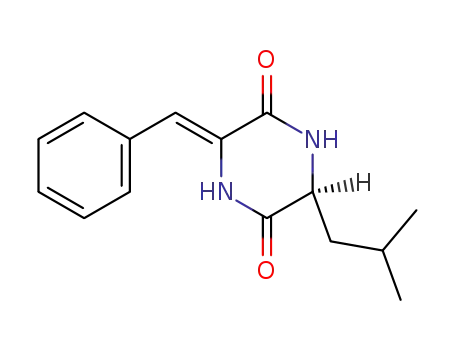 (3Z,6S)-3-benzylidene-6-isobutylpiperazine-2,5-dione