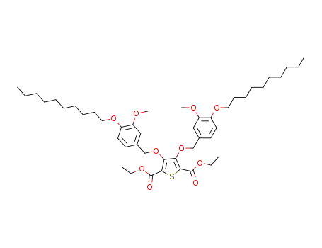 diethyl 3,4-bis(4-(decyloxy)-3-methoxybenzyloxy)thiophene-2,5-dicarboxylate