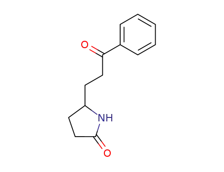 Molecular Structure of 29879-82-1 (β-(2-oxo-5-pyrrolidinyl)-propiophenone)