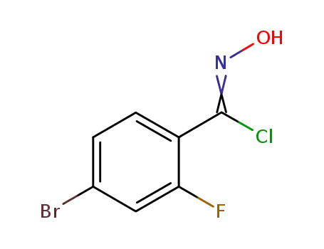 4-bromo-2-fluoro-N-hydroxybenzenecarboximidoyl chloride