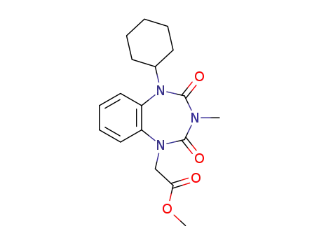 methyl 2-(5-cyclohexyl-3-methyl-2,4-dioxo-2,3,4,5-tetrahydro-1H-benzo[f][1,3,5]triazepin-1-yl)acetate
