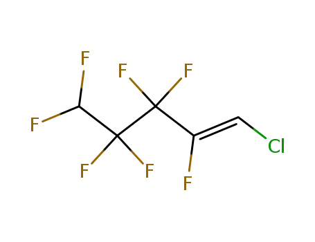 Molecular Structure of 119403-37-1 (1-chloro-1,5-dihydroheptafluoro-1-pentene)