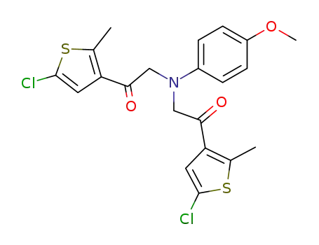 1-(5-chloro-2-methyl-thiophen-3-yl)-2-[[2-(5-chloro-2-methyl-thiophen-3-yl)-2-oxo-ethyl]-(4-methoxy-phenyl)-amino]-ethanone
