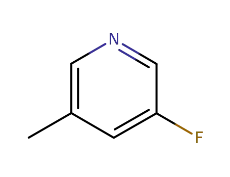 Molecular Structure of 407-21-6 (3-Fluoro-5-methylpyridine)