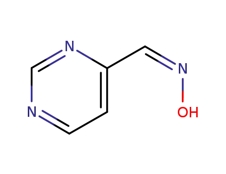 Molecular Structure of 28643-92-7 (4-Pyrimidinecarboxaldehyde, oxime, (Z)- (8CI,9CI))