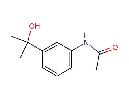 Molecular Structure of 78070-16-3 (3-Acetamido-α,α-dimethylbenzyl alcohol)