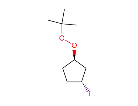 Peroxide, 1,1-dimethylethyl 3-iodocyclopentyl, trans-