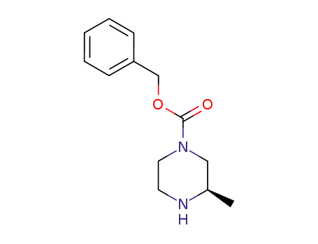 Molecular Structure of 623586-00-5 (1-CBZ-(R)-3-METHYLPIPERAZINE)