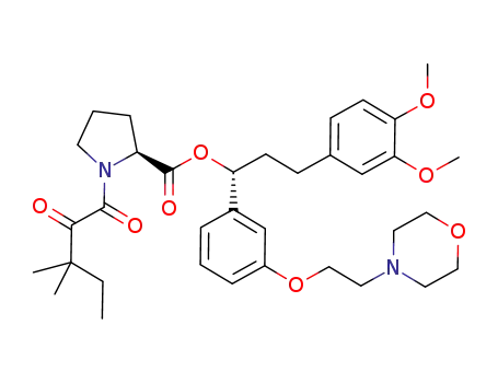 (S)-((R)-3-(3,4-dimethoxyphenyl)-1-(3-(2-morpholinoethoxy)phenyl)propyl) 1-(3,3-dimethyl-2-oxopentanoyl)pyrrolidine-2-carboxylate