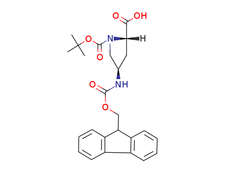 (2r,4r)-4-(((9h-fluoren-9-yl)methoxy)carbonylamino)-1-(tert-butoxycarbonyl)pyrrolidine-2-carboxylic acid