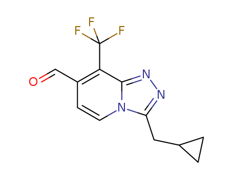 3-(cyclopropylmethyl)-8-(trifluoromethyl)-[1,2,4]triazolo[4,3-a]pyridine-7-carbaldehyde