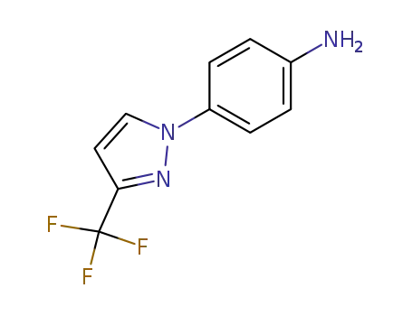 Molecular Structure of 231953-33-6 (4-[3-(TRIFLUOROMETHYL)-1H-PYRAZOL-1-YL]ANILINE)