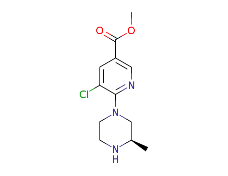 methyl (R)-5-chloro-6-(3-methylpiperazin-1-yl)nicotinate