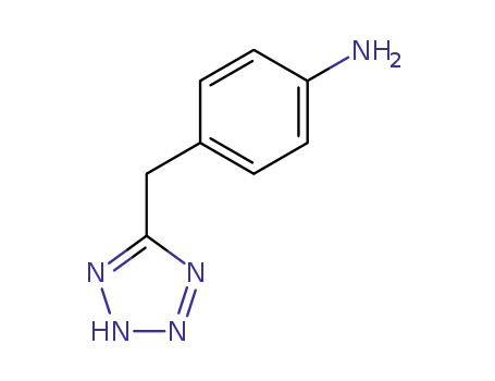 Molecular Structure of 131117-50-5 (4-(1H-Tetrazol-5-ylmethyl)aniline)
