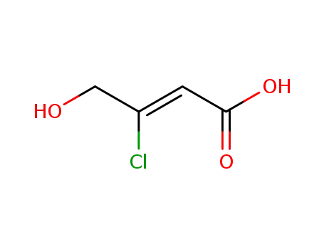 Molecular Structure of 101257-78-7 (3-chloro-4-hydroxy-<i>trans</i>-crotonic acid)