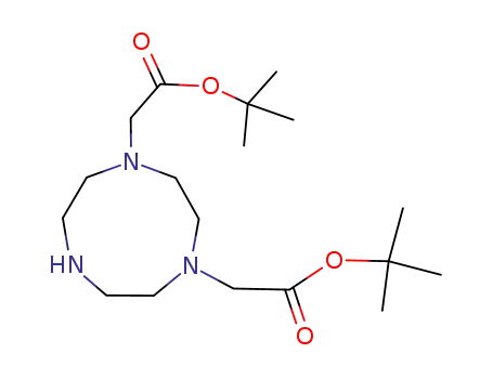 Molecular Structure of 174137-97-4 (1,4-bis(tert-butoxycarbonylmethyl)-1,4,7-triazacyclononane)