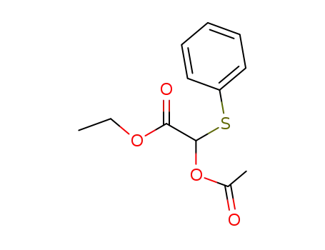 Molecular Structure of 82583-54-8 (2-acetoxy-2-(phenylthio)-acetic acid ethyl ester)