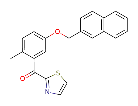 <2-methyl-5-(naphth-2-ylmethoxy)phenyl>thiazol-2-ylmethanone