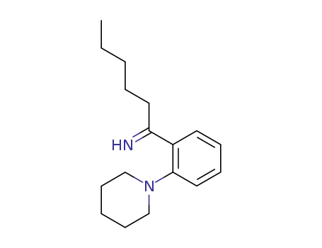 Molecular Structure of 89606-18-8 (Benzenemethanimine, a-pentyl-2-(1-piperidinyl)-)