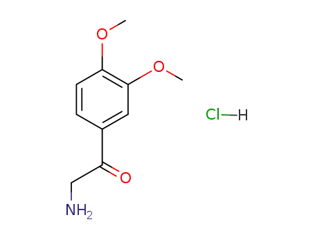 Molecular Structure of 61416-34-0 (2-(3,4-DIMETHOXY-PHENYL)-2-OXO-ETHYL-AMMONIUM, CHLORIDE)