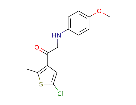 1-(5-chloro-2-methyl-thiophen-3-yl)-2-(4-methoxy-phenylamino)-ethanone