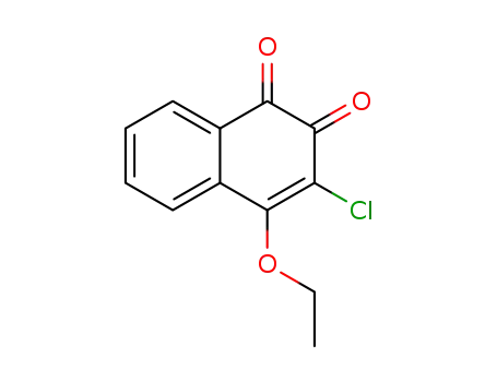 Molecular Structure of 135467-72-0 (4-ethoxy-3-chloro-[1,2]naphthoquinone)