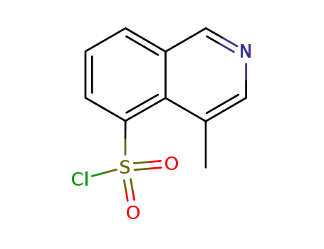 Molecular Structure of 194032-16-1 (5-Chlorosulfonyl-4-methylisoquinoline)