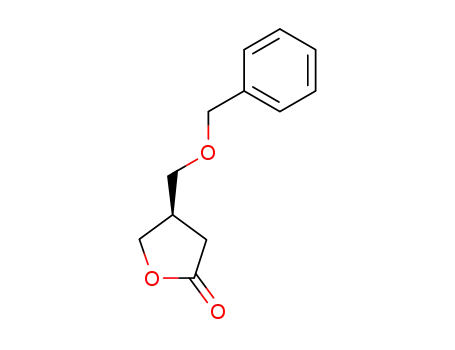 Molecular Structure of 172796-28-0 (2(3H)-Furanone, dihydro-4-[(phenylmethoxy)methyl]-, (4R)-)