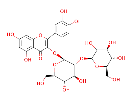 Molecular Structure of 18609-17-1 (quercetin-3-O-sophoroside)