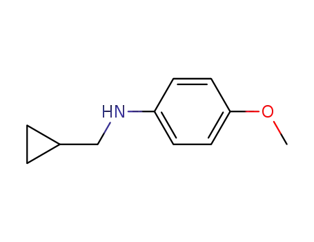 Molecular Structure of 39959-32-5 (CYCLOPROPYLMETHYL-(4-METHOXY-PHENYL)-AMINE HYDROCHLORIDE)