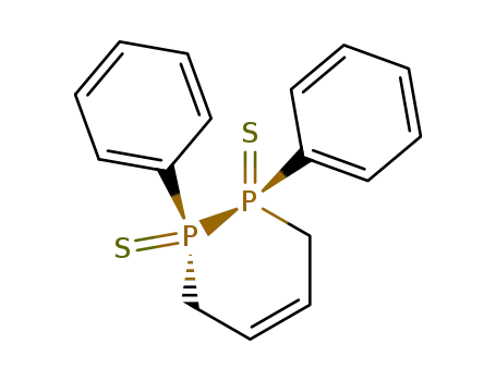 1,2-Diphosphorin, 1,2,3,6-tetrahydro-1,2-diphenyl-, 1,2-disulfide, trans-